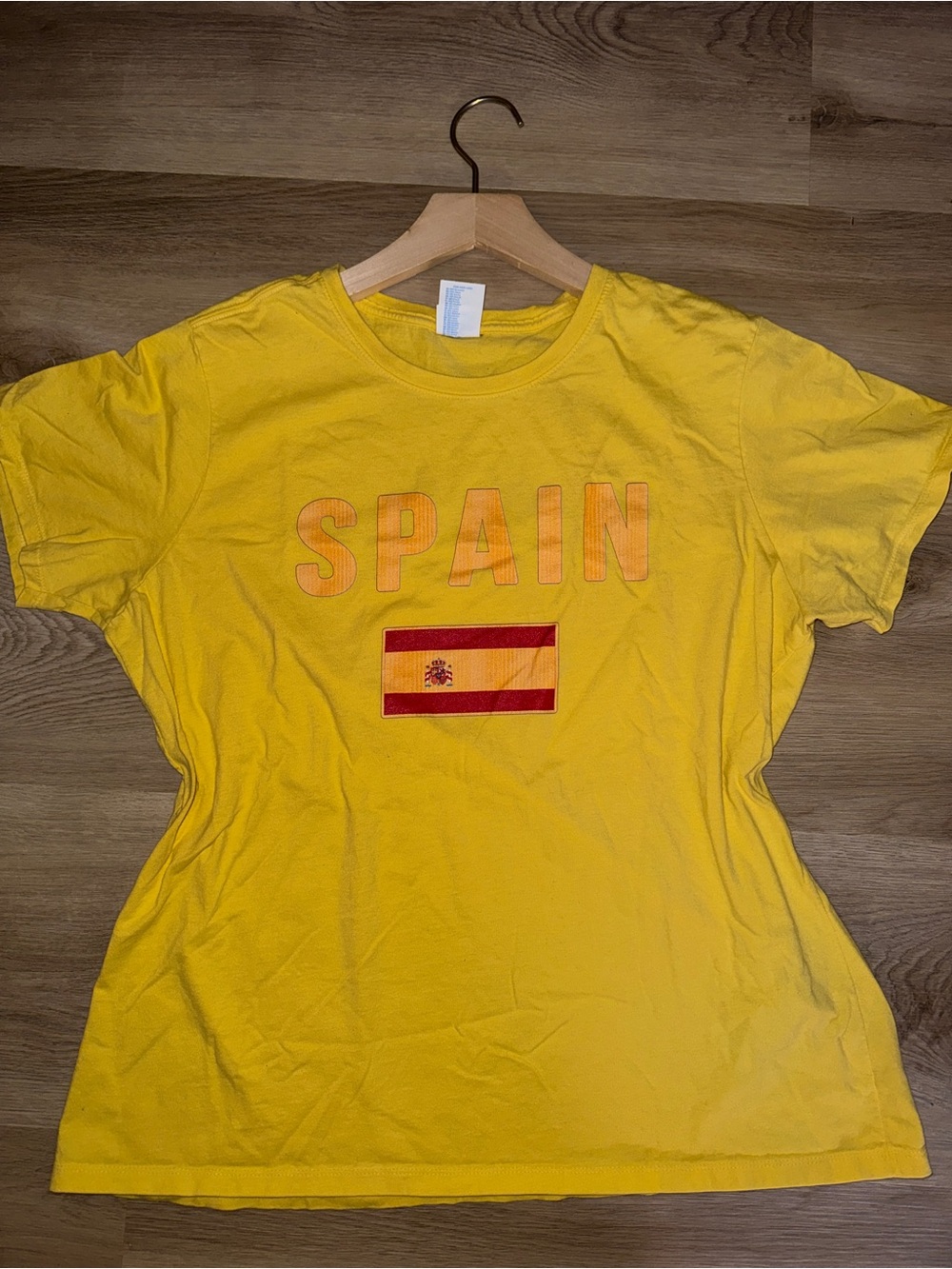 Yellow 'Spain' Graphic Tee - Women's T Shirt